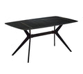MESA ITALIA MARMOL CERÁMICA NEGRO 140x80x75cm
