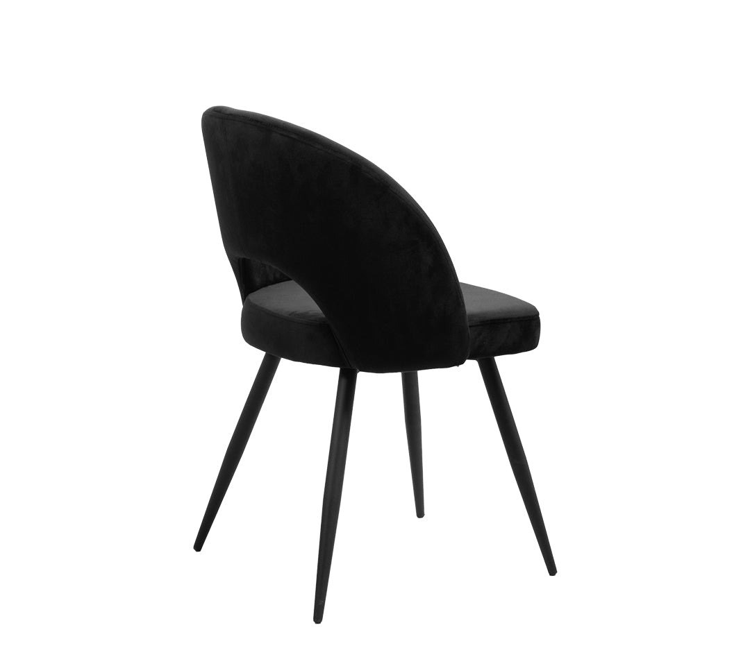 SILLA ARI Silla de tela gamuzada