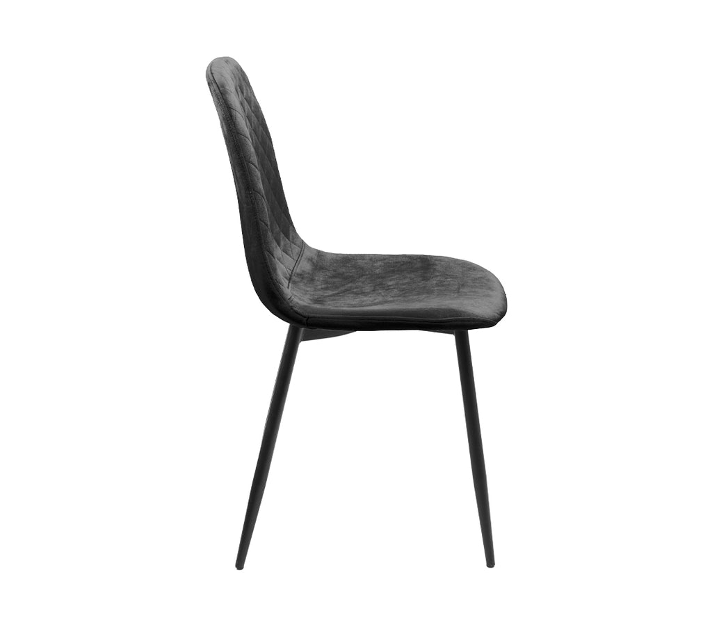 VIVIAN 2F Silla de tela gamuzada