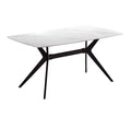 MESA ITALIA MARMOL CERÁMICA BLANCO 140x80x75cm