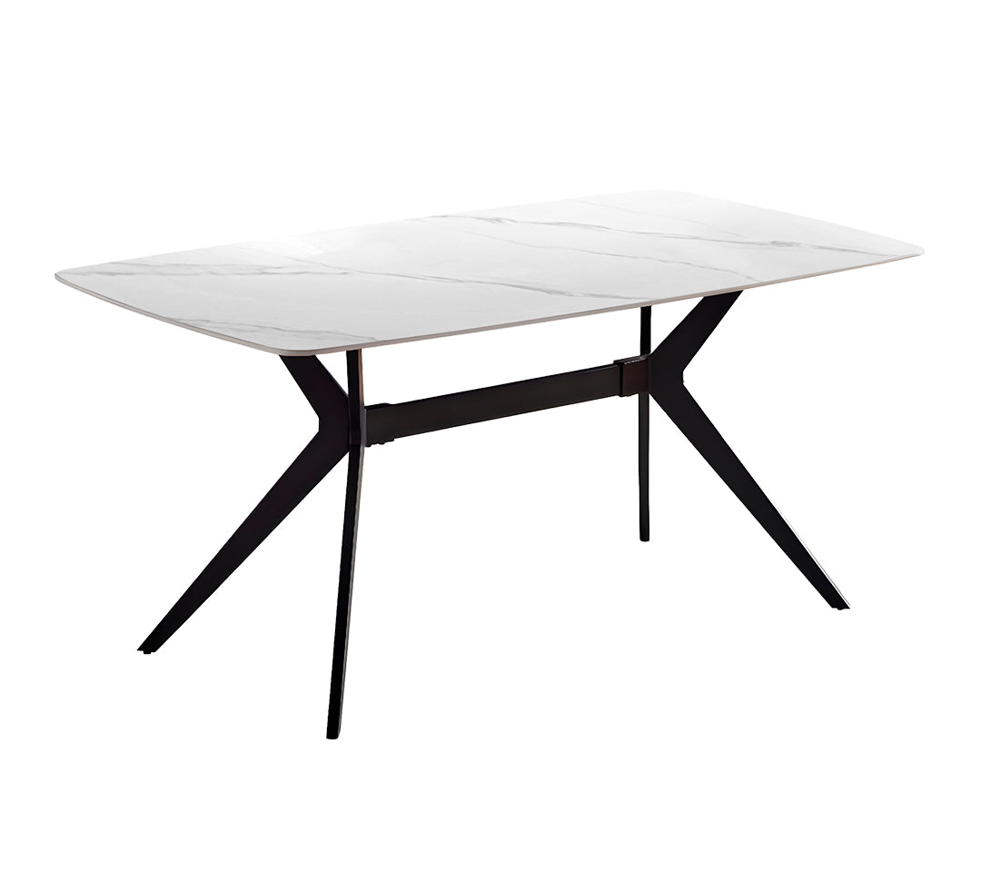MESA ITALIA MARMOL CERÁMICA BLANCO 140x80x75cm