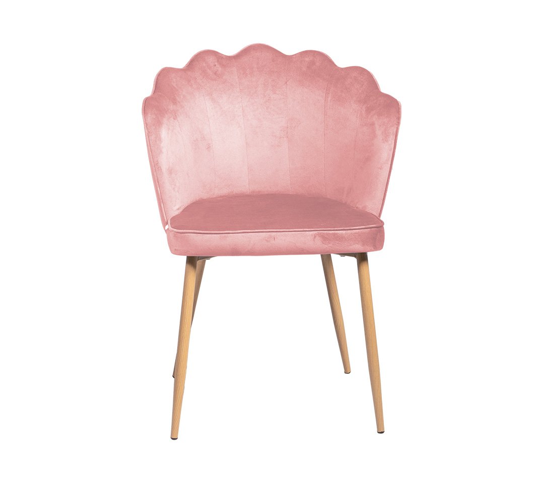 Claret Silla gamuzada - Patas Metal