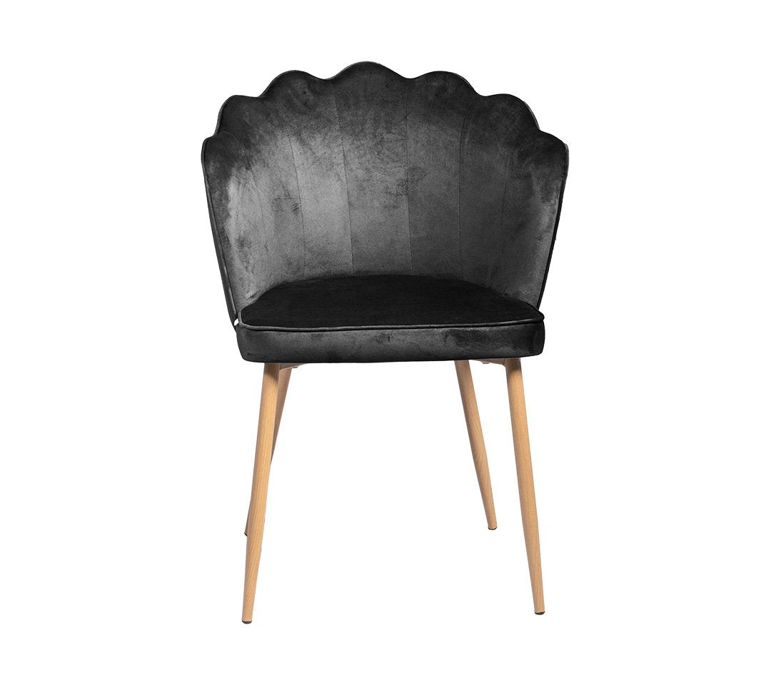 Claret Silla gamuzada - Patas Metal