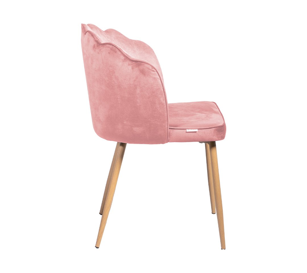 Claret Silla gamuzada - Patas Metal