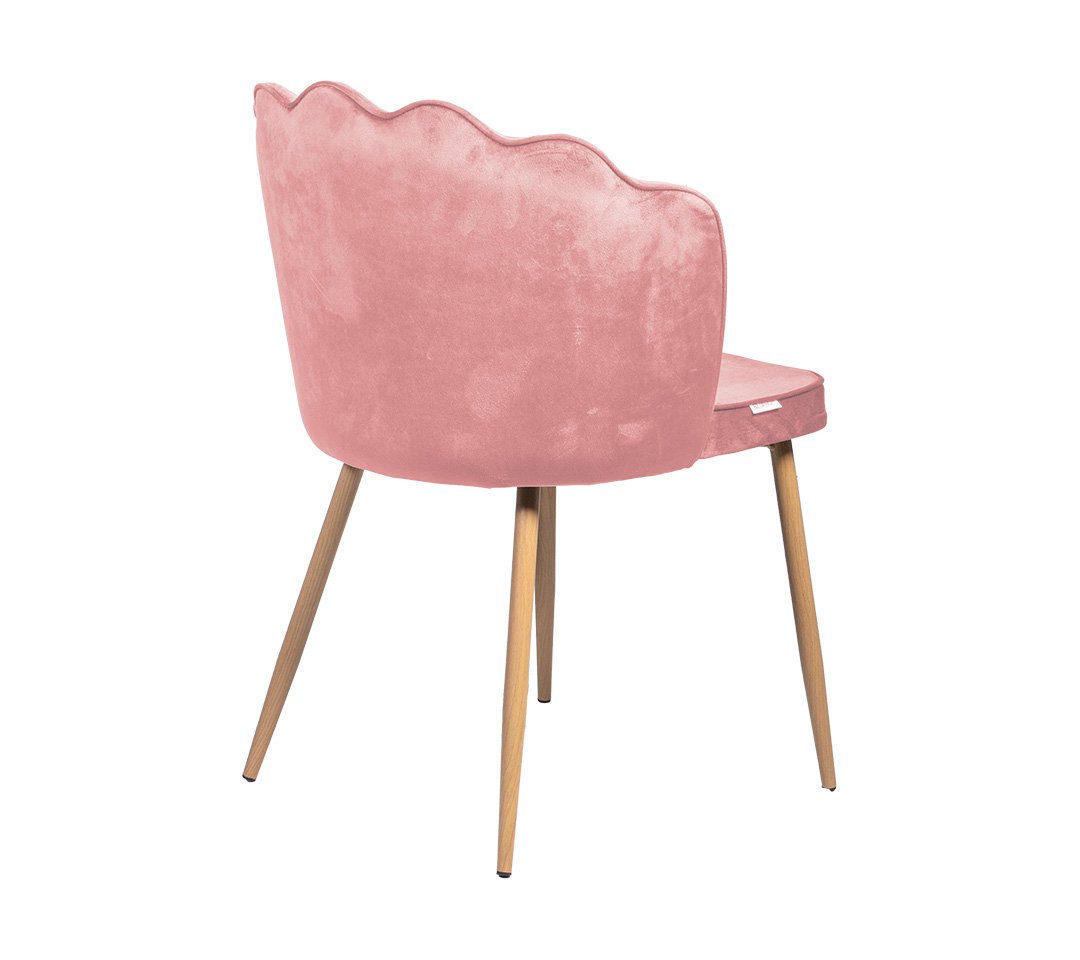 Claret Silla gamuzada - Patas Metal