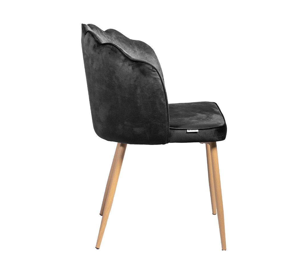 Claret Silla gamuzada - Patas Metal