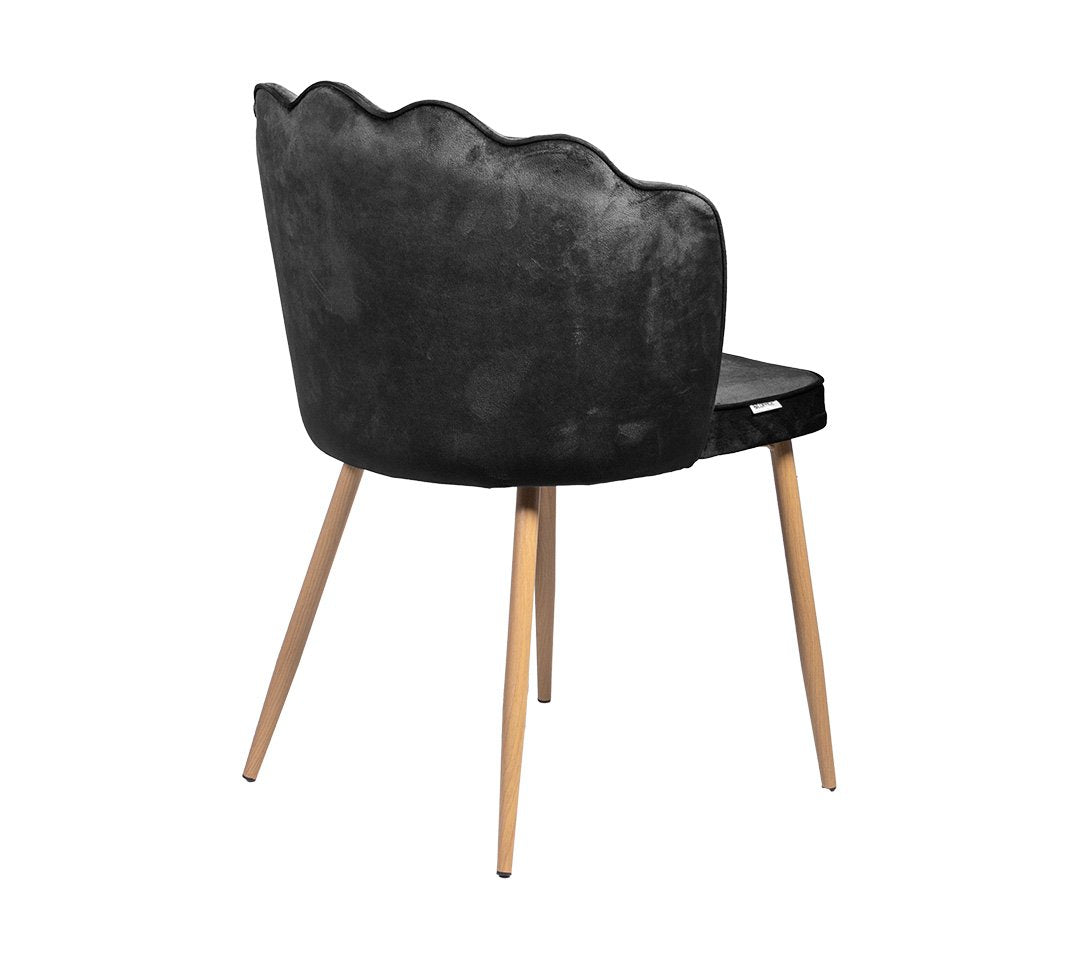 Claret Silla gamuzada - Patas Metal