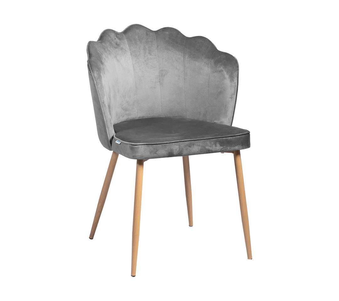 Claret Silla gamuzada - Patas Metal