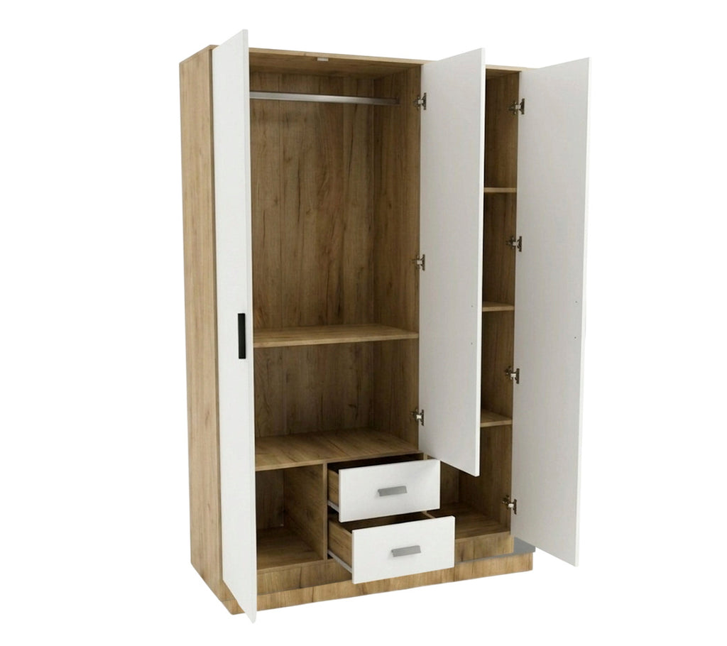 CLOSET PRAGA 3 PUERTAS BLANCO – 120 x 45 x 190cm