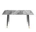 MESA MARMOL CERÁMICA GRIS 140x80x75cm