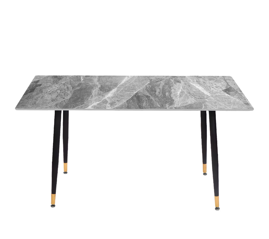 MESA MARMOL CERÁMICA GRIS 140x80x75cm