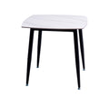 MESA CUADRADA MARMOL CERÁMICA BLANCO 80X80cm