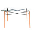 MESA GLASS EAMES RECTANGULAR 150x80x75cm