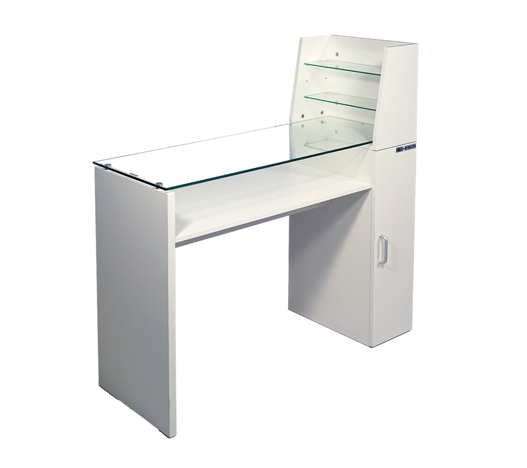 MESA DE MANICURE PARIS COLOR BLANCO 100x40x75cm