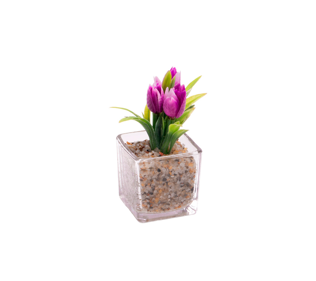 Flor Artificial Glass (Caja de 12 unidades) 10x5cm
