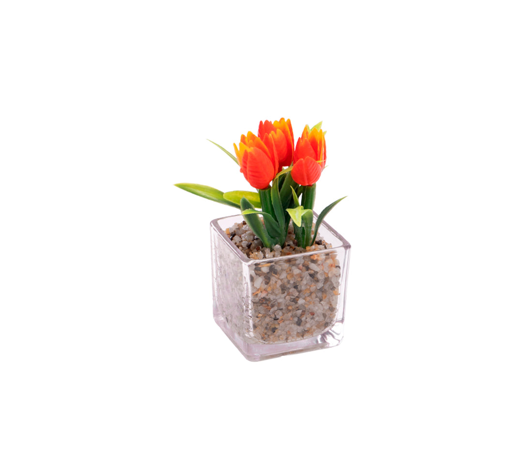 Flor Artificial Glass (Caja de 12 unidades) 10x5cm