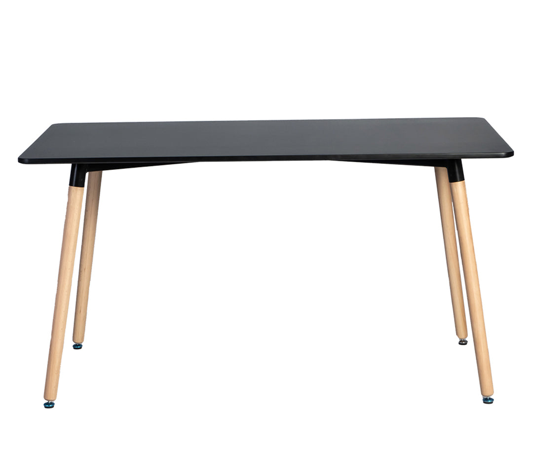MESA RETRO CUADRADA COLOR NEGRO 80x80CM