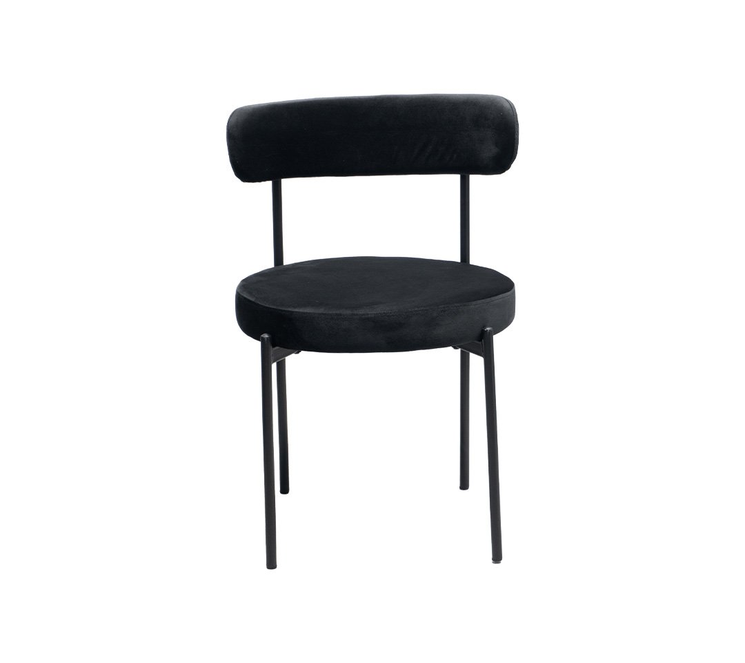 Nordica Silla de tela gamuzada