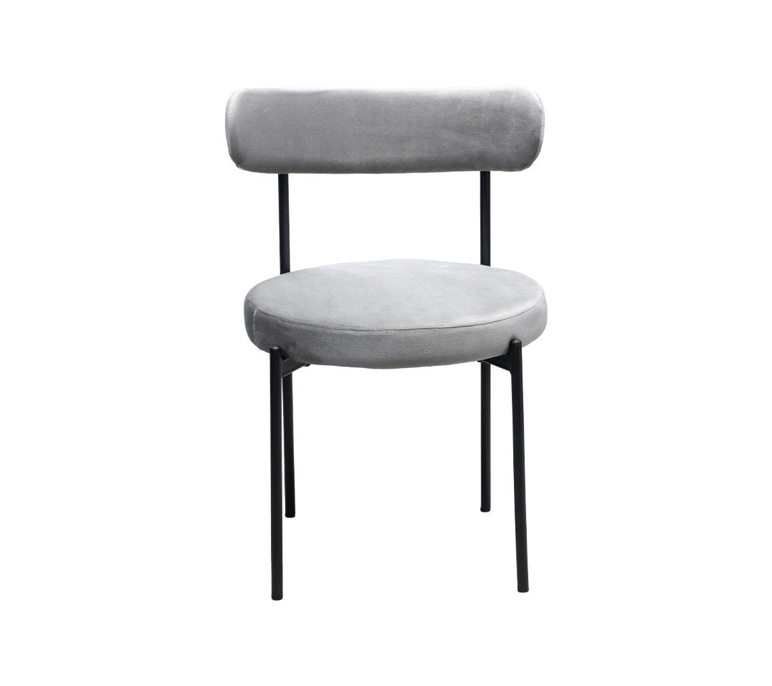 Nordica Silla de tela gamuzada