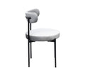 NORDICA Silla de tela gamuzada