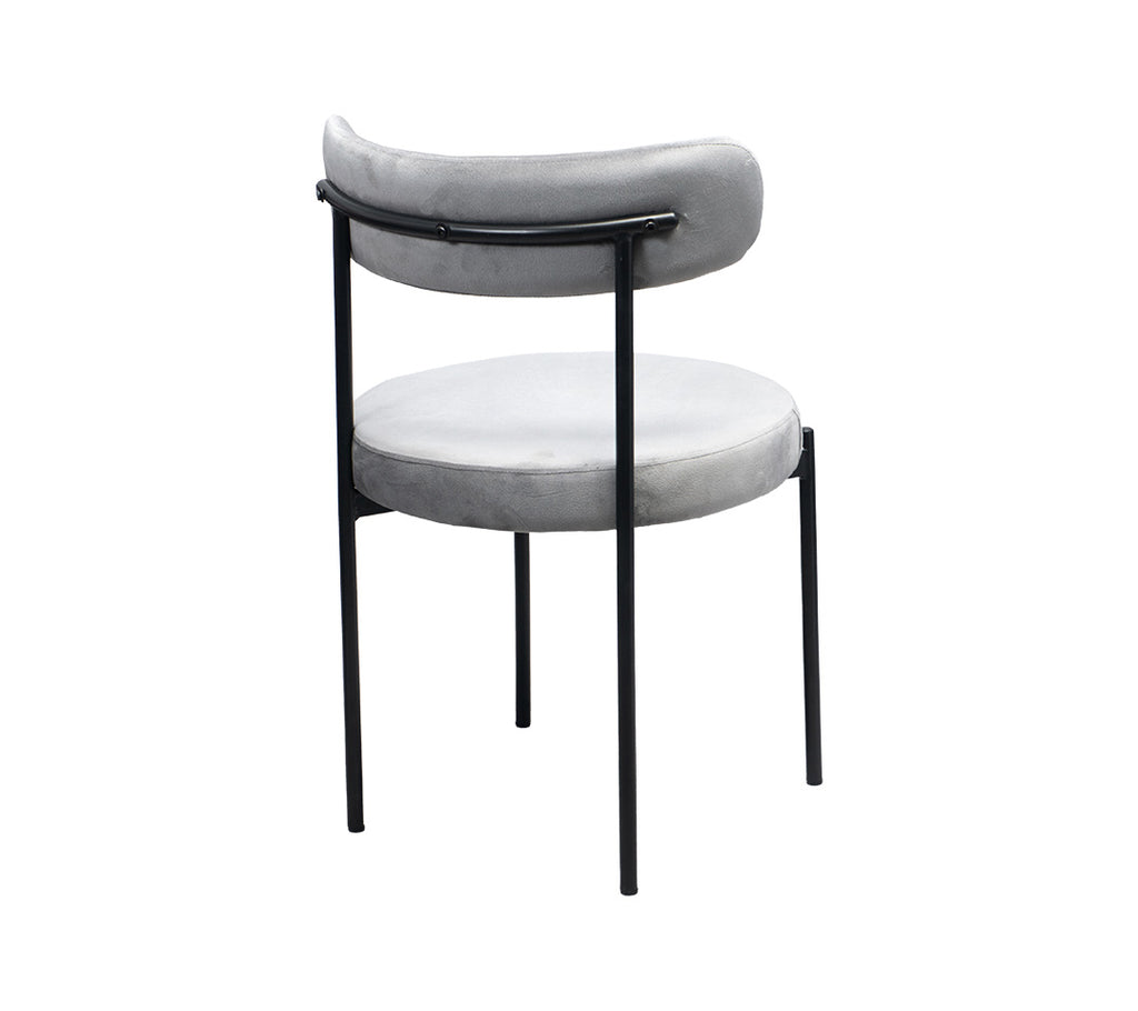 NORDICA Silla de tela gamuzada