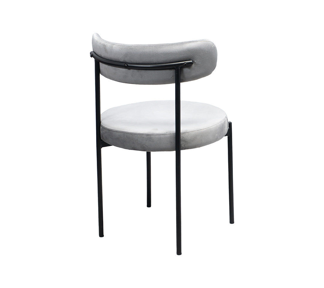 NORDICA Silla de tela gamuzada