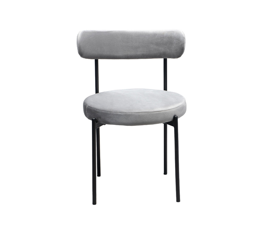 NORDICA Silla de tela gamuzada