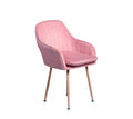 SILLA DE COMEDOR VELVED COLOR ROSE PINK
