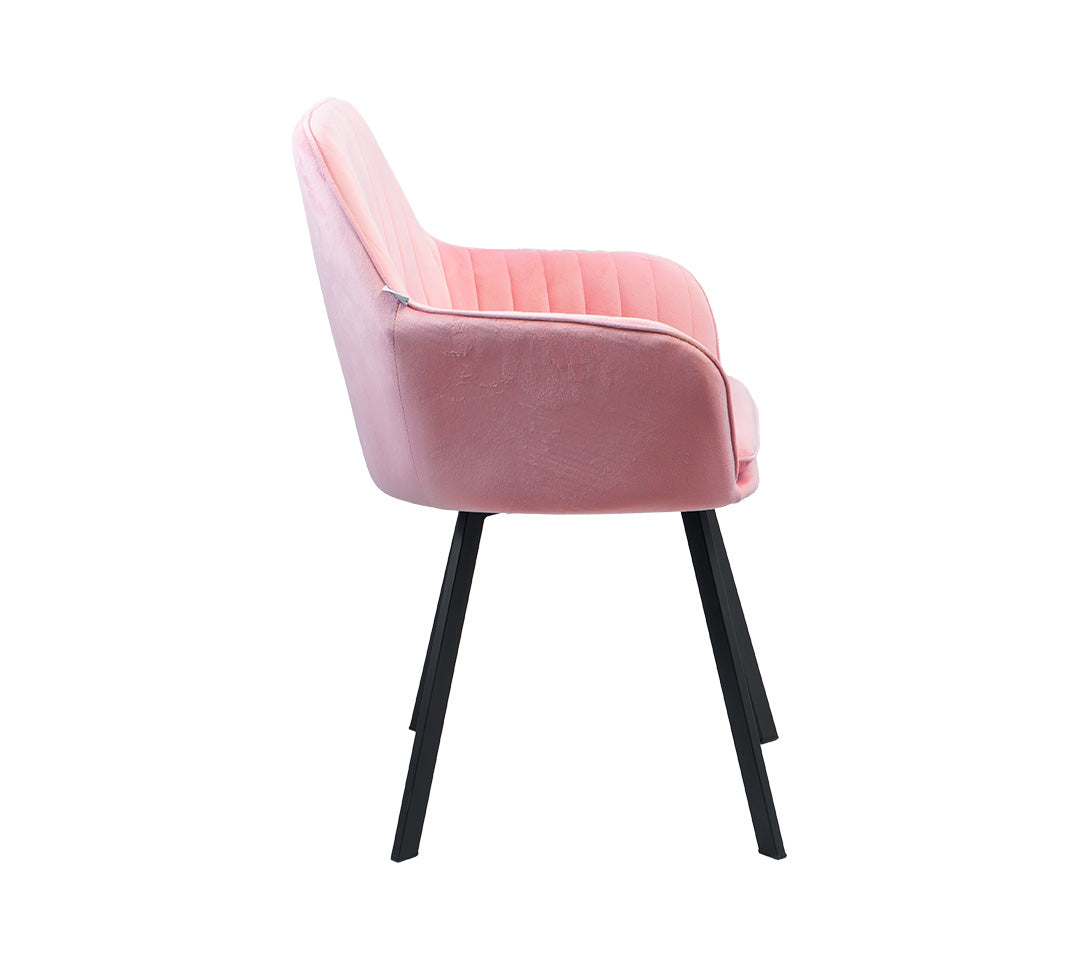 VELVED Silla de tela gamuzada