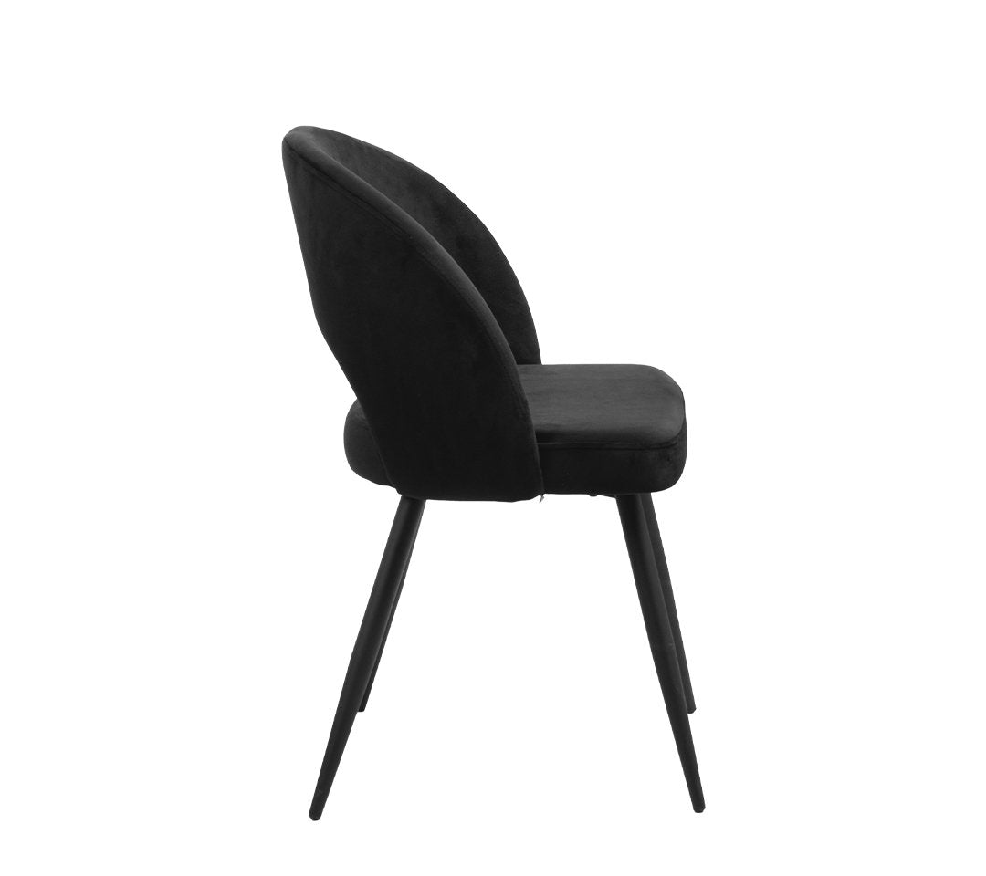 Silla Ari Silla de tela gamuzada