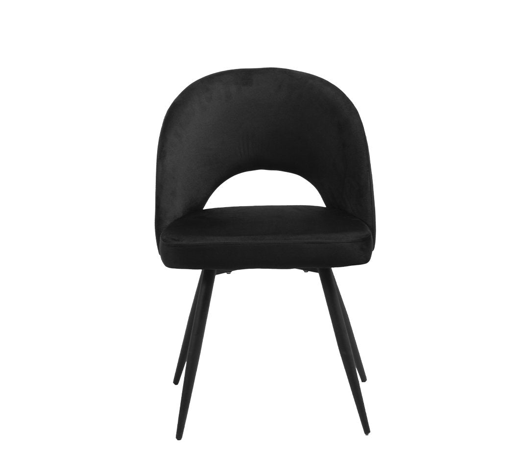 Silla Ari Silla de tela gamuzada