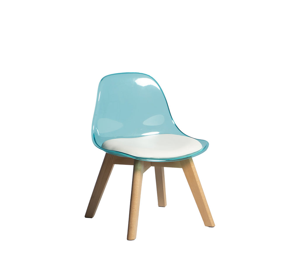 SILLA TULIP KIDS TRANSPARENTE