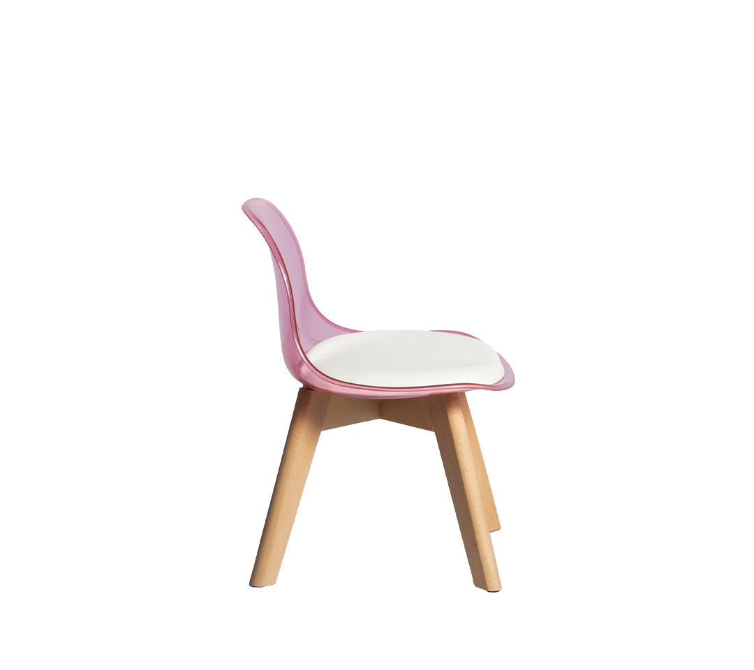 SILLA TULIP KIDS TRANSPARENTE