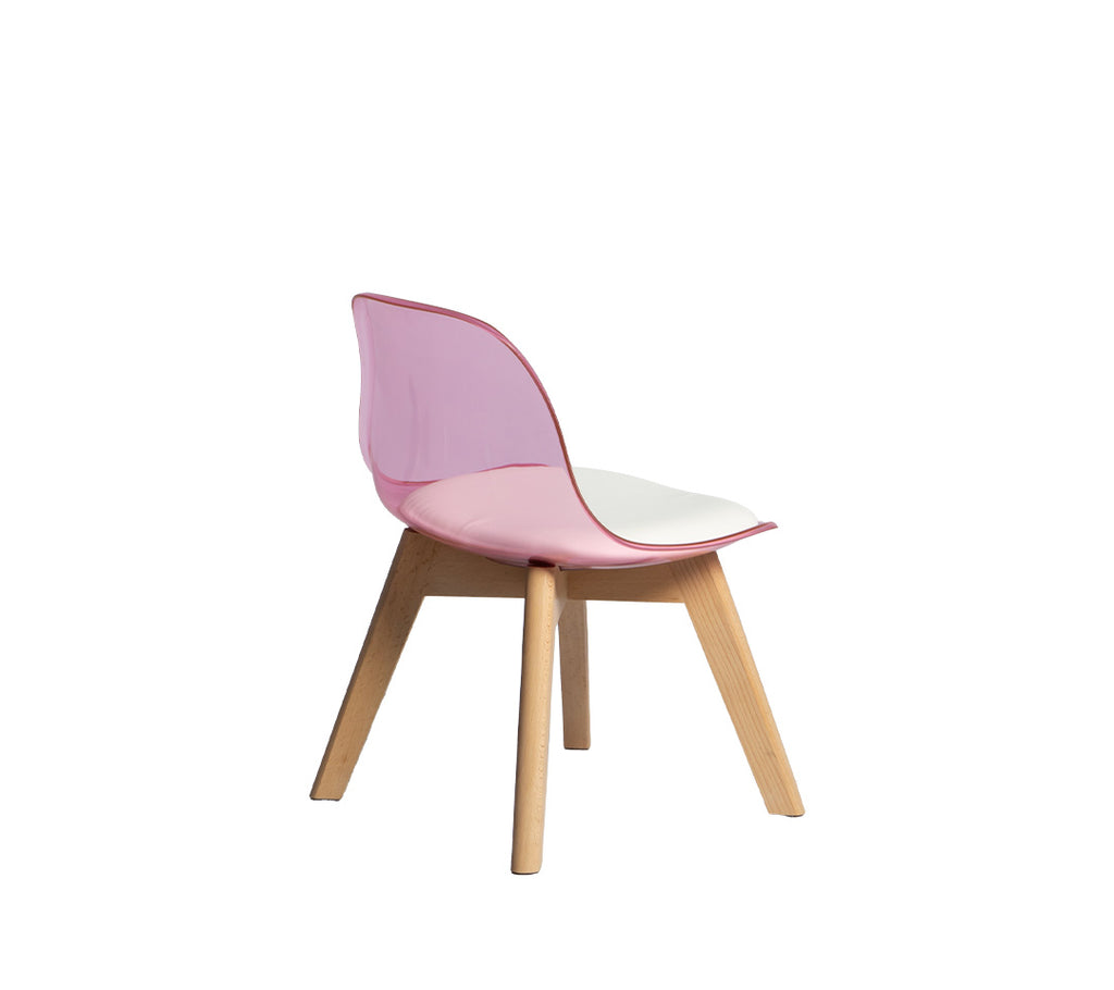 SILLA TULIP KIDS TRANSPARENTE