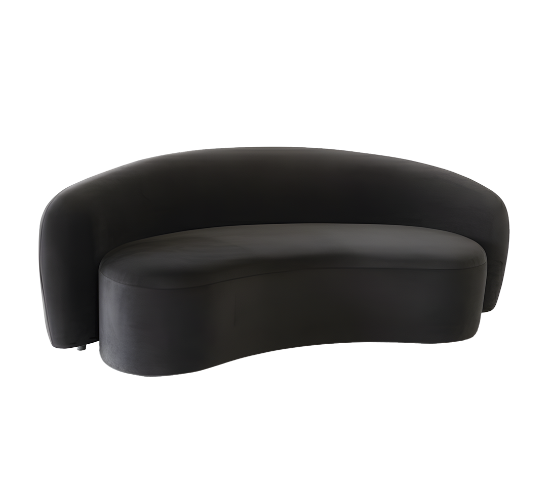 Sofá Moon Negro 3P