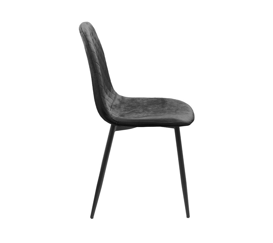 Vivian 2F Silla de tela gamuzada