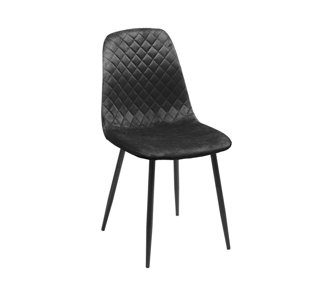 Vivian 2F Silla de tela gamuzada