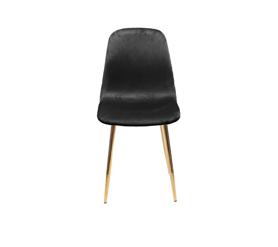 Vivian Gold Silla de tela gamuzada