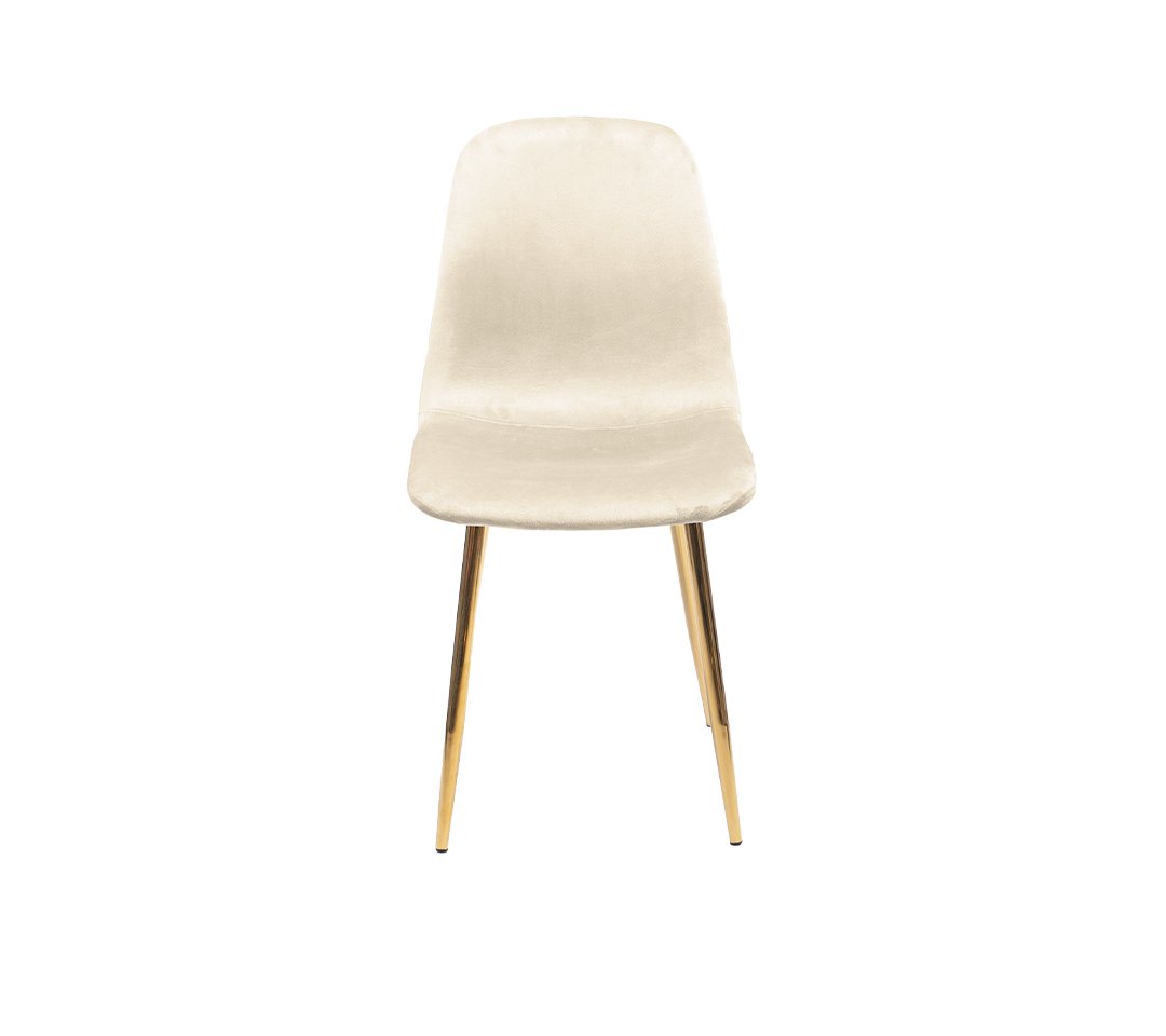 Vivian Gold Silla de tela gamuzada