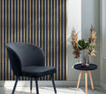 WALL PANEL WPS - Cerámica Negra y Dorado