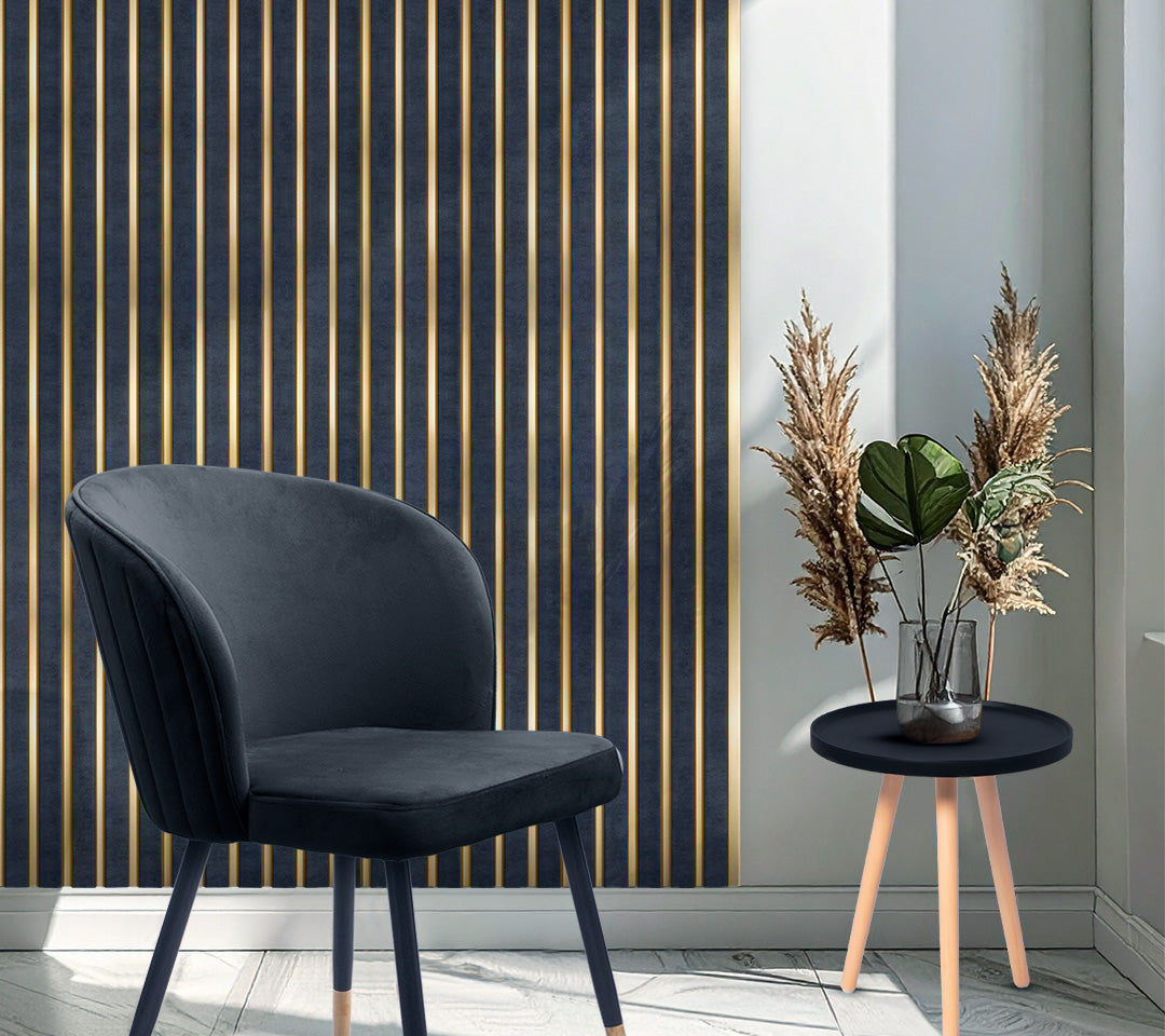 Wall Panel WPS CERÁMICA NEGRA Y DORADO