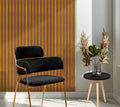 WALL PANEL WPS - Madera Marrón Nogal y Dorado