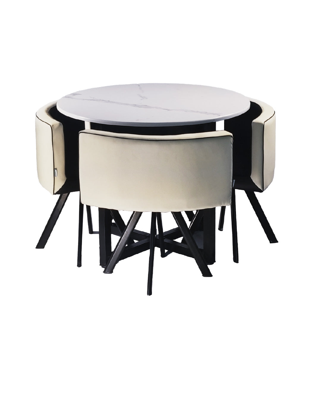 SET COMEDOR HOLAND 4 PUESTOS 90x90cm