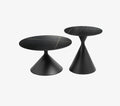 Mesa de Centro Luna 2 en 1 Negra – 70×40-55x47cm