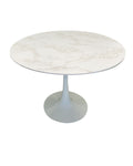 MESA REDONDA MOD. MARMOL BLANCO 100x75cm