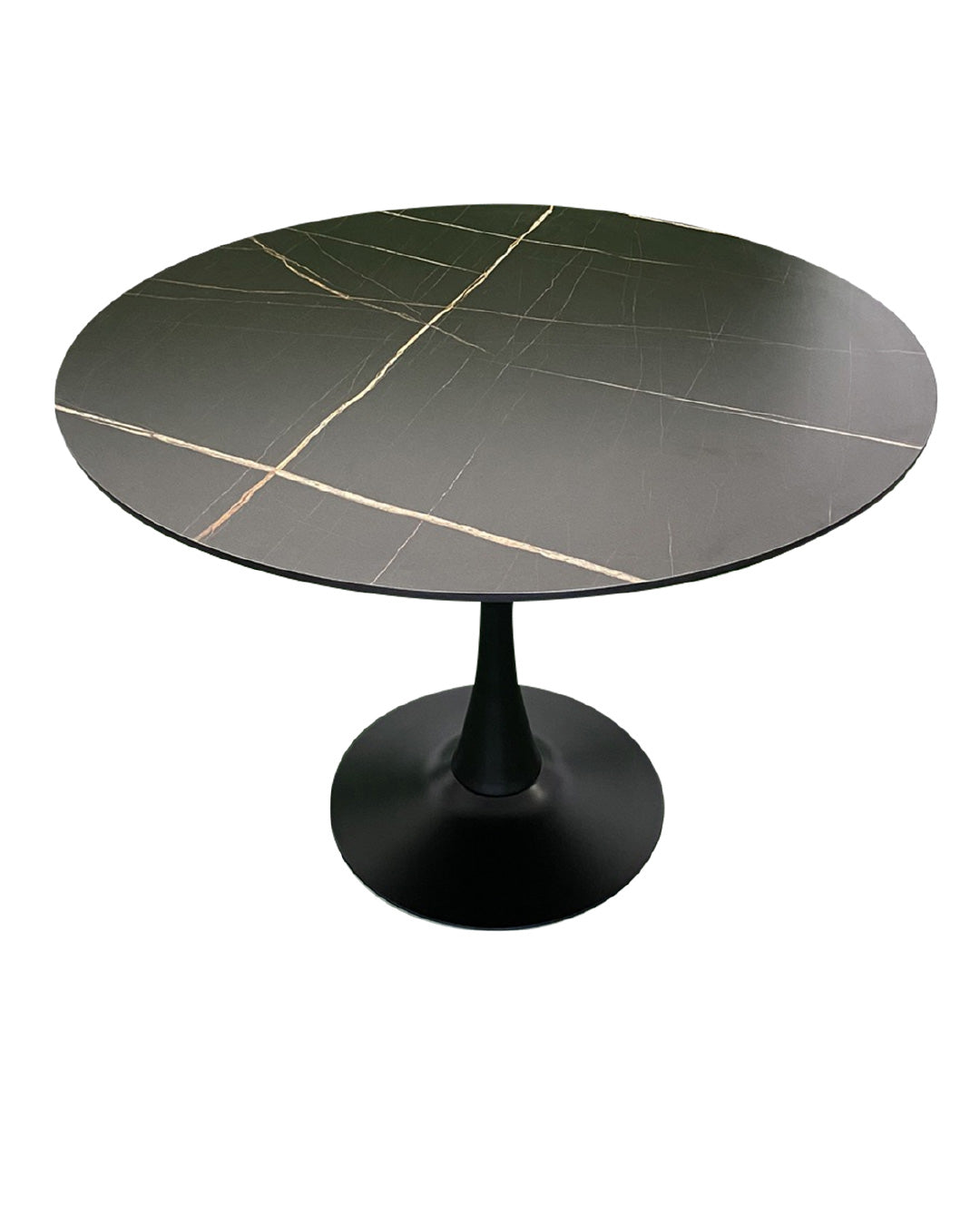 MESA REDONDA MOD. MARMOL NEGRO 100x75cm