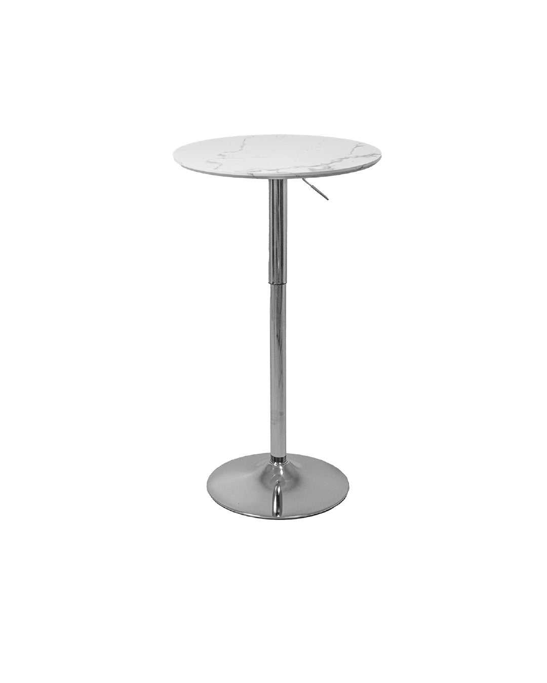 MESA REDONDA MULTIFUNCIONAL MARMOL 60cm BLANCO