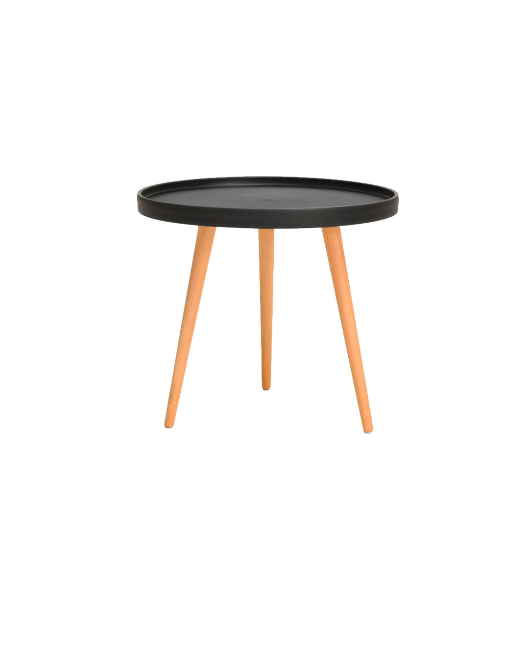 MESA REDONDA REVISTERO NEGRO 40x45cm