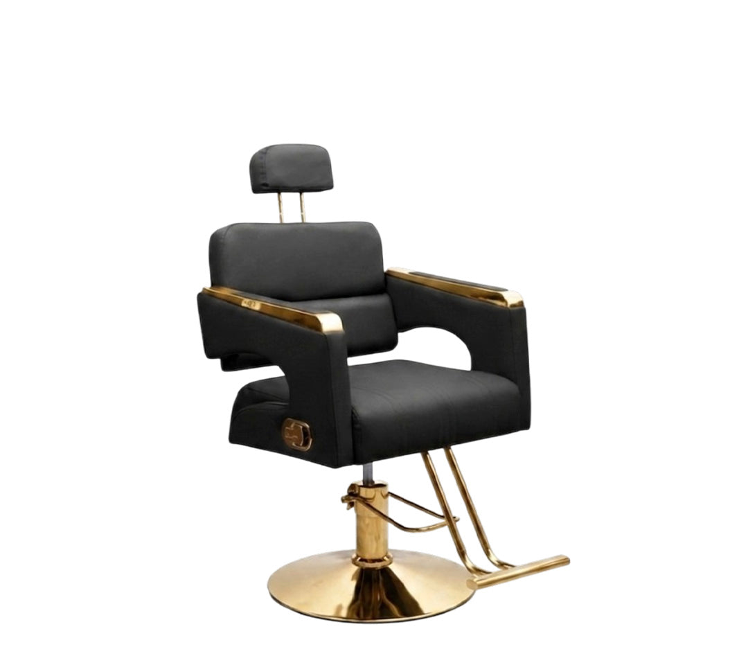 SILLA DE PELUQUERIA MONACO GOLD